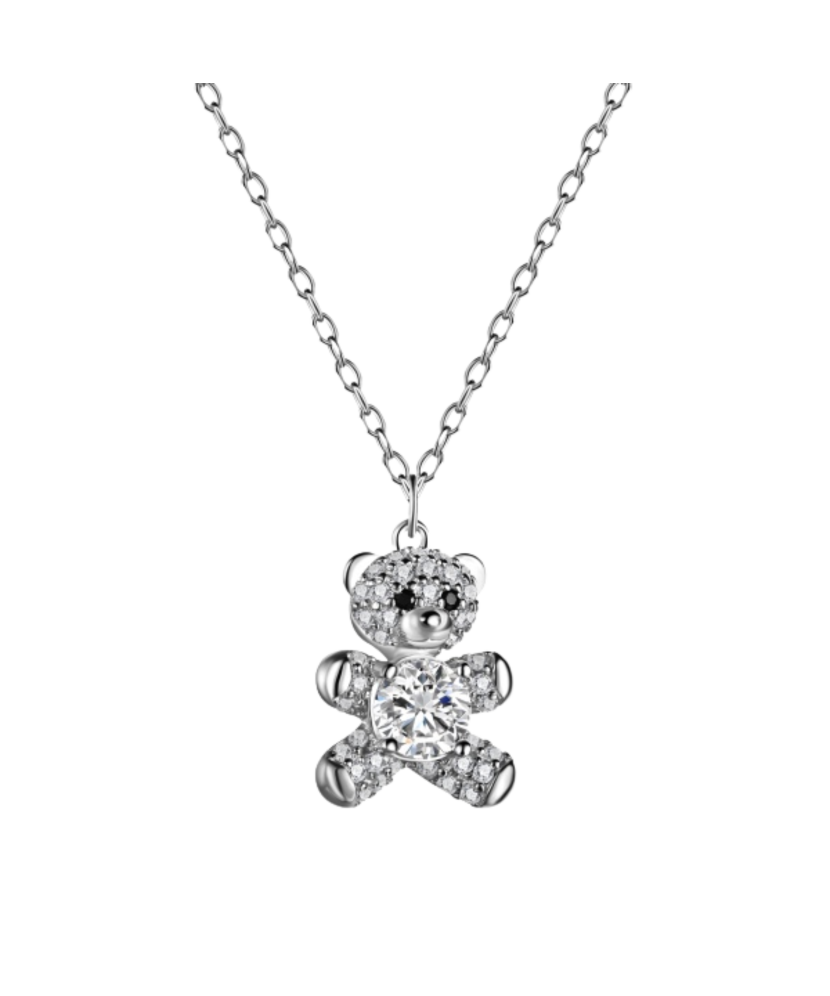 Sudraba ķēdīte ar cirkonija piekariņu