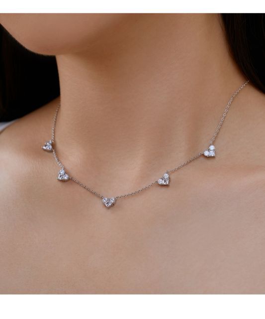 Sudraba ķēdīte ar cirkonija piekariņu