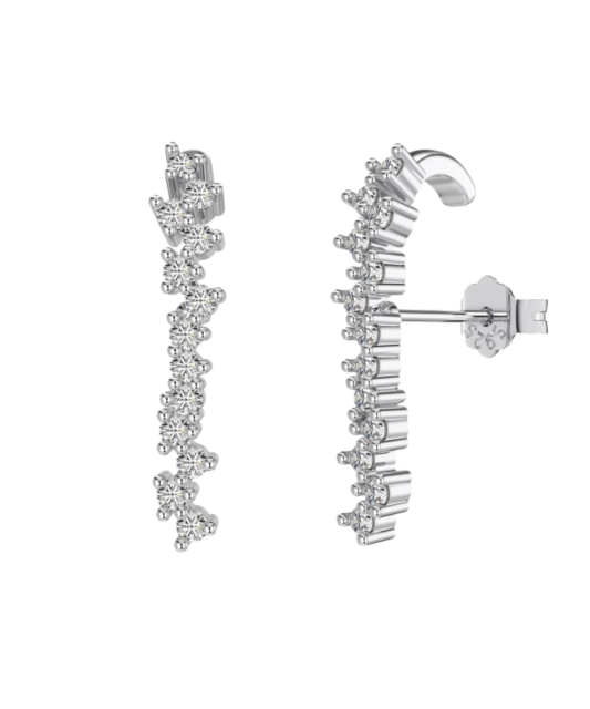 Sudraba auskari ar cirkonijiem