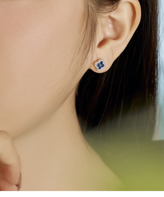 Sudraba auskari ar cirkonijiem