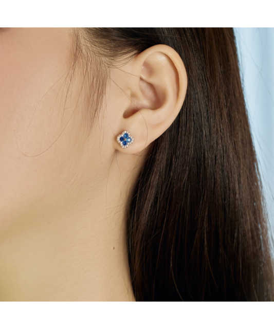 Sudraba auskari ar cirkonijiem