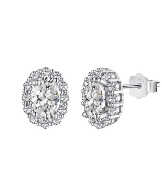 Sudraba auskari ar cirkonijiem