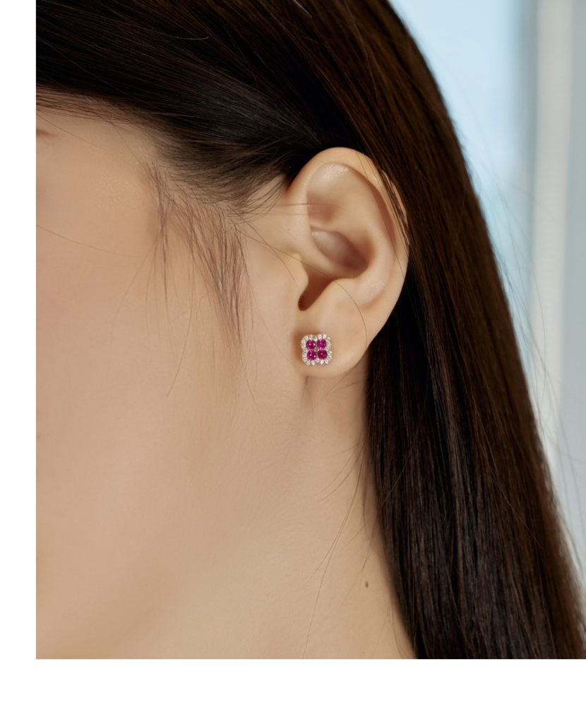 Sudraba auskari ar cirkonijiem