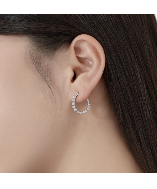 Sudraba auskari ar cirkonijiem