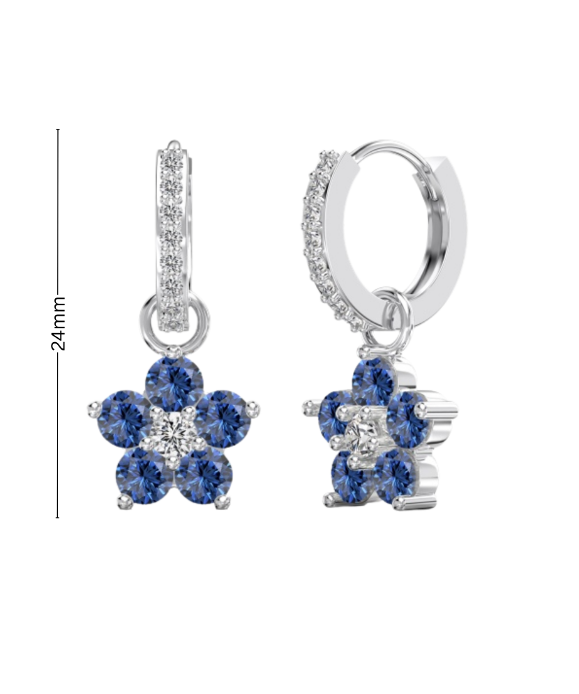 Sudraba auskari ar cirkonijiem