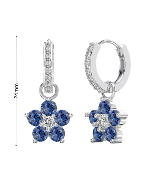 Sudraba auskari ar cirkonijiem