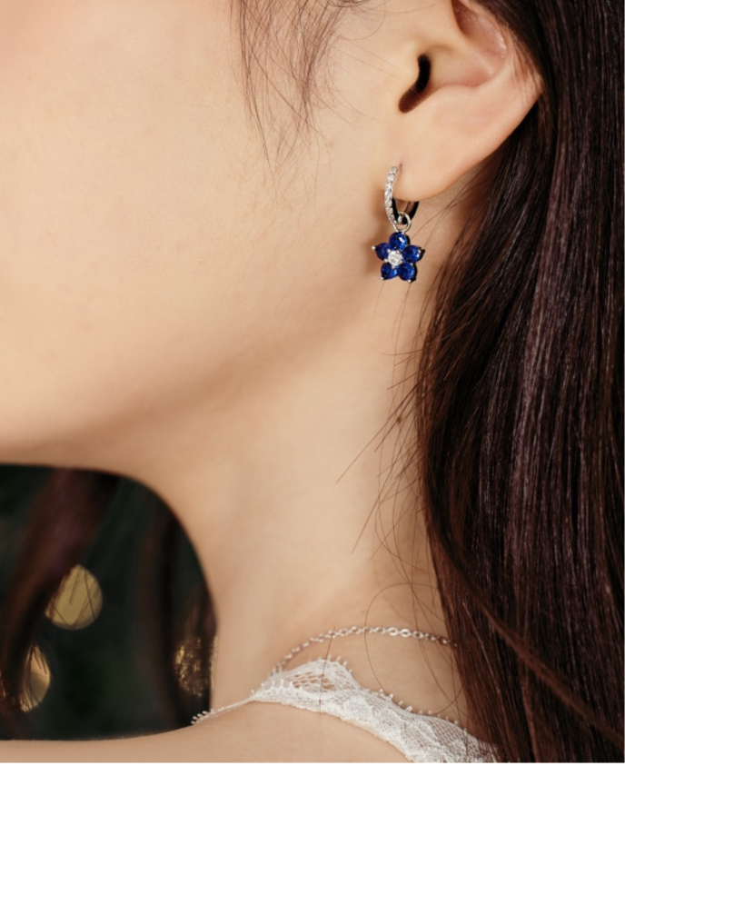 Sudraba auskari ar cirkonijiem