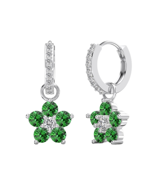 Sudraba auskari ar cirkonijiem