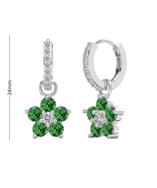 Sudraba auskari ar cirkonijiem