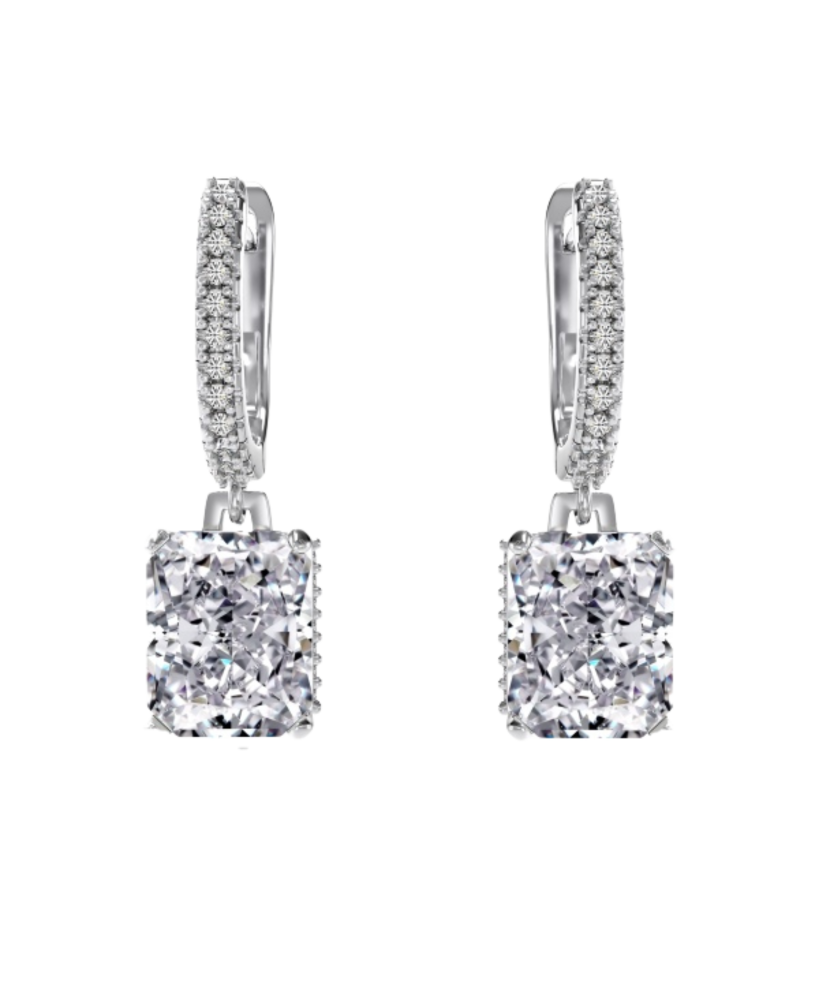 Sudraba auskari ar cirkonijiem