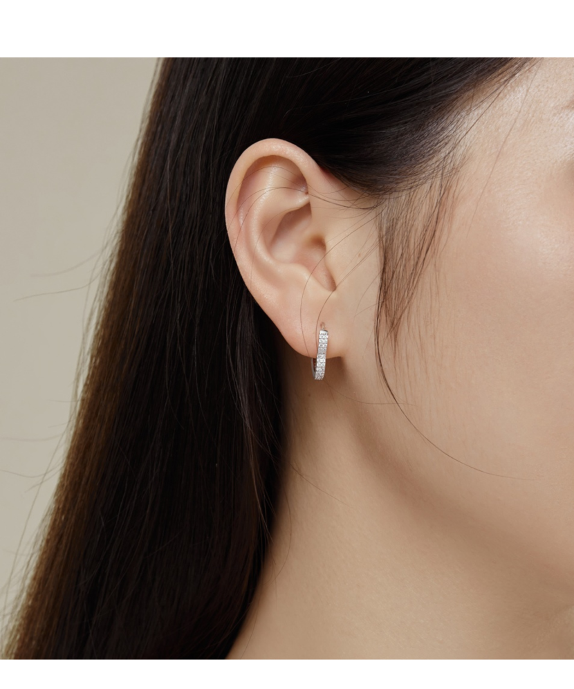 Sudraba auskari ar cirkonijiem