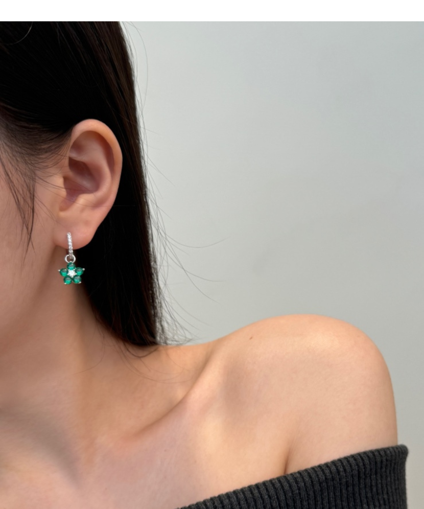 Sudraba auskari ar cirkonijiem