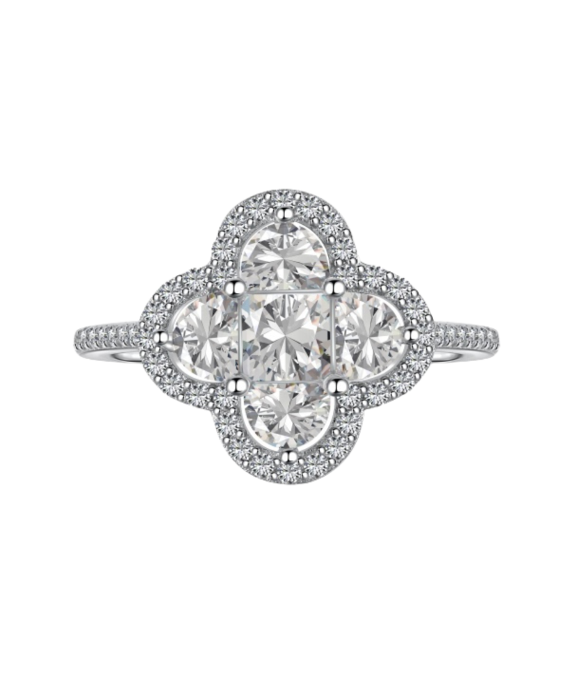 Sudraba gredzens ar cirkonijiem