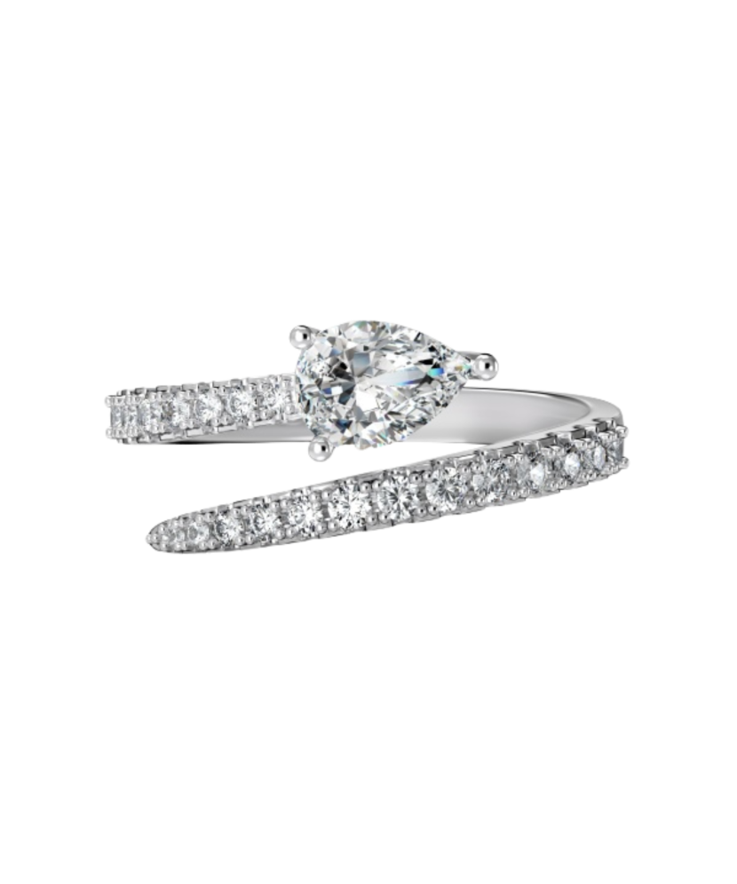 Sudraba gredzens ar cirkonijiem