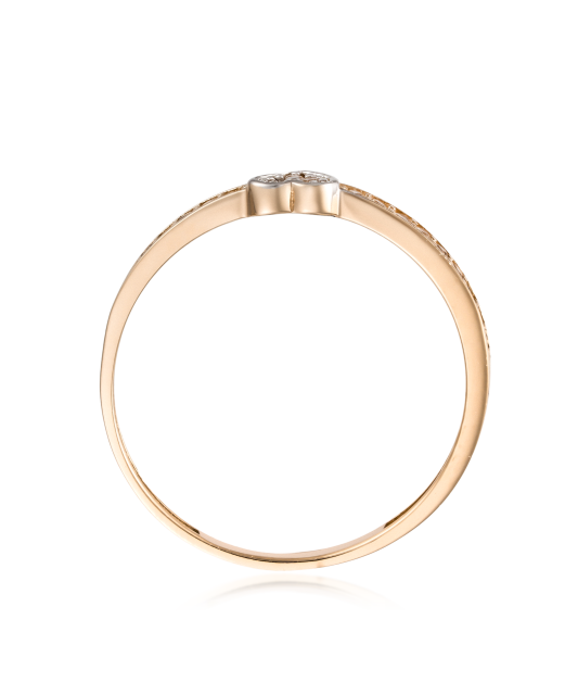 Zelta gredzens ar cirkonijiem