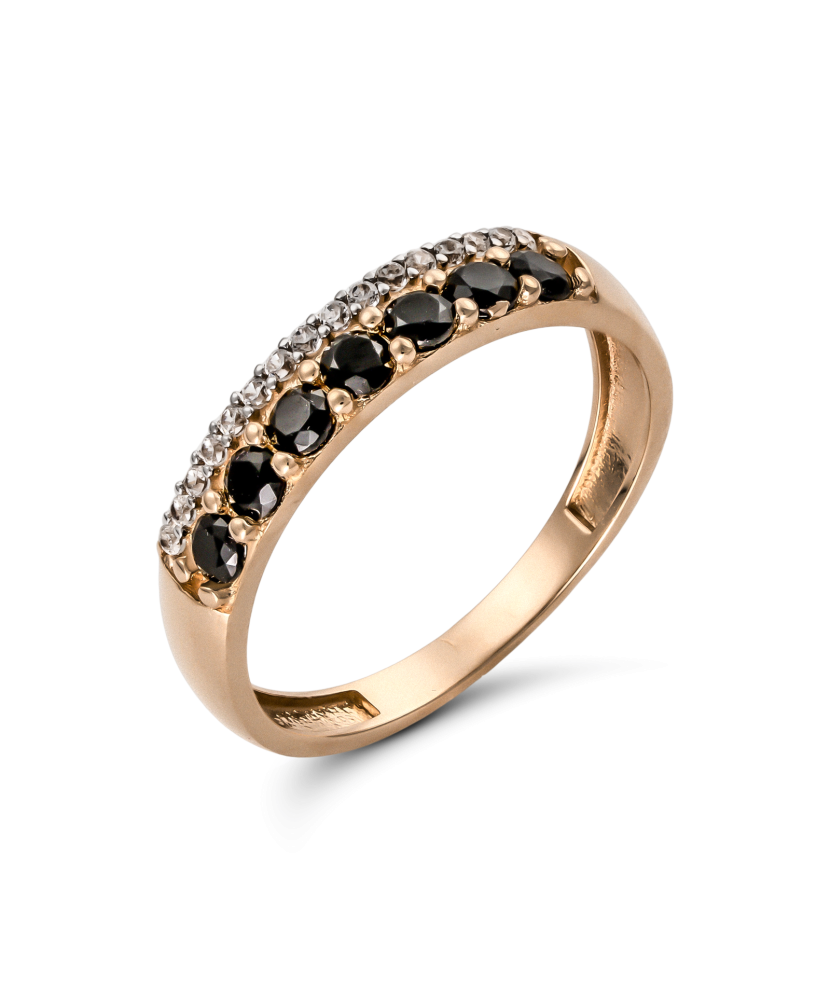 Zelta gredzens ar cirkonijiem