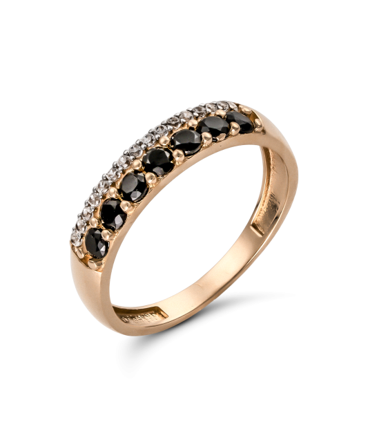 Zelta gredzens ar cirkonijiem