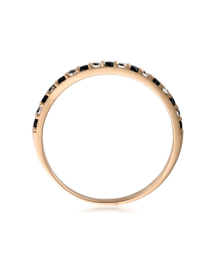 Zelta gredzens ar cirkonijiem