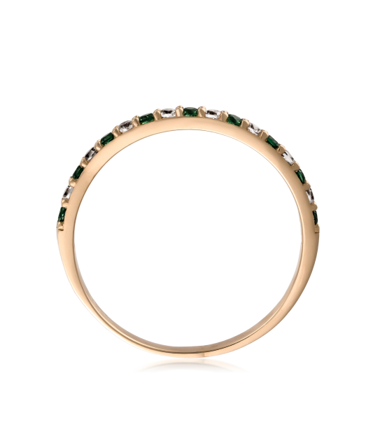 Zelta gredzens ar cirkonijiem