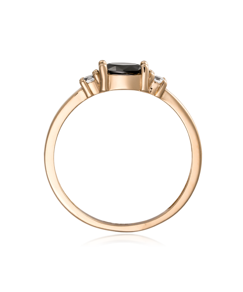 Zelta gredzens ar cirkonijiem