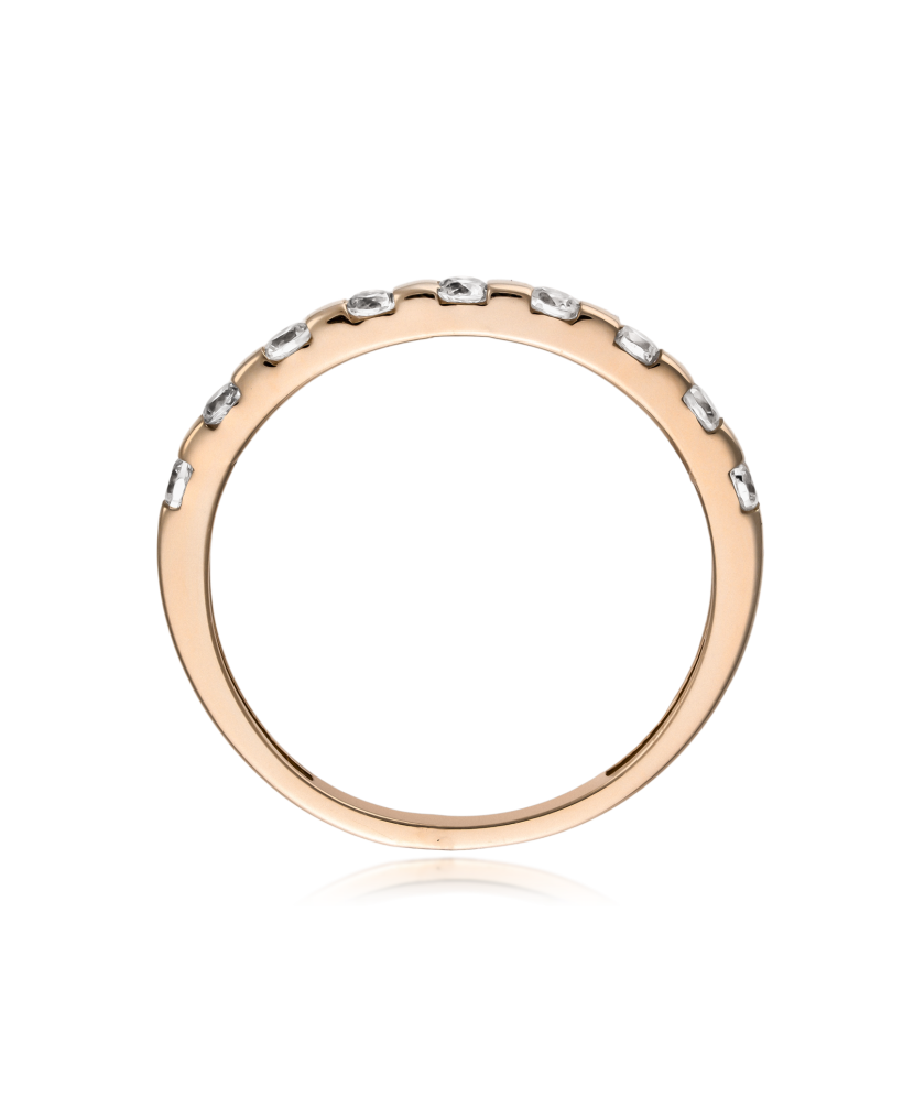 Zelta gredzens ar cirkonijiem