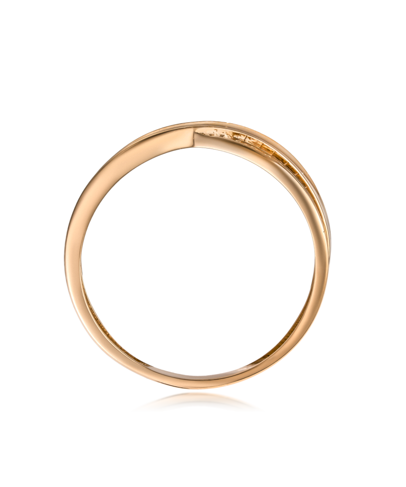 Zelta gredzens ar cirkonijiem