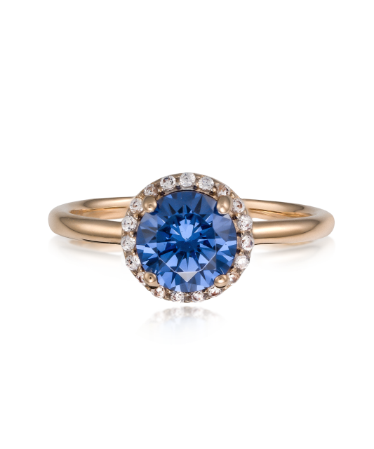 Золотое кольцо с цирконами