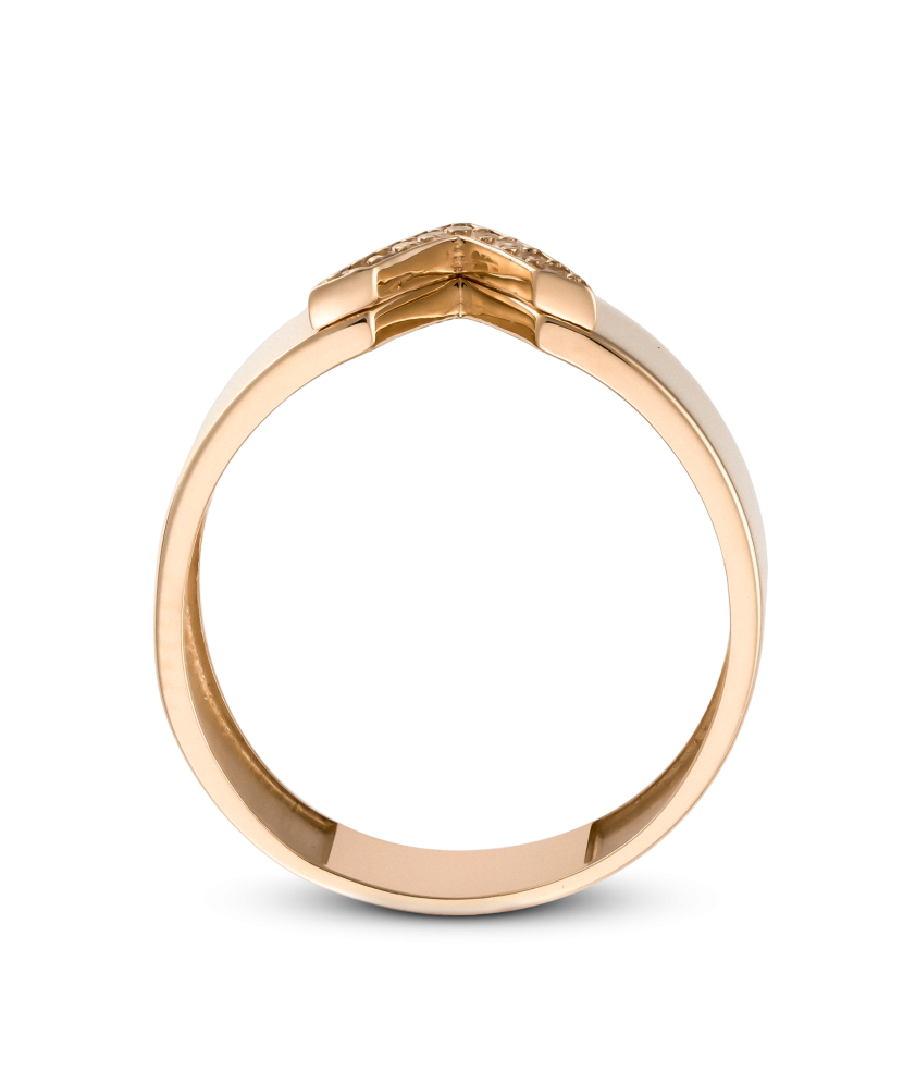 Zelta gredzens ar cirkonijiem