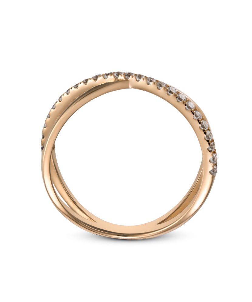 Zelta gredzens ar cirkonijiem