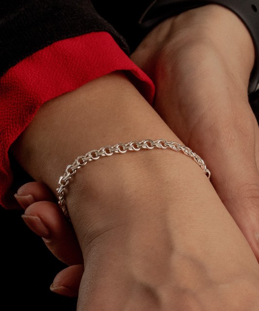 Sudraba rokassprādze "Bismark" 5.2mm