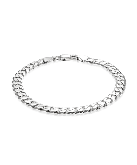 Серебряный браслет "Curb" 6.7mm