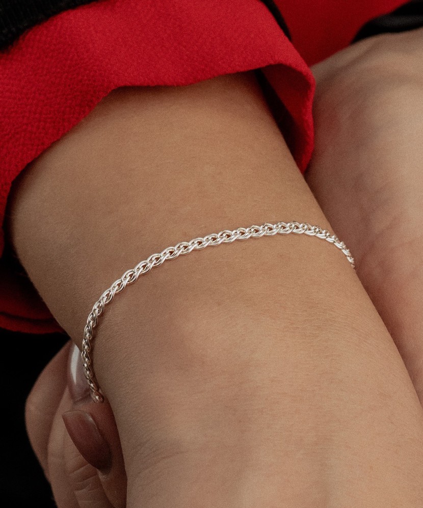 Sudraba rokassprādze "Mona Liza" 3.1mm