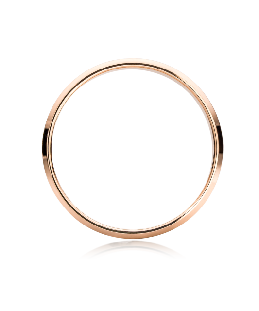 Zelta kāzu gredzens 4.5mm ar komfortu - 375 praba