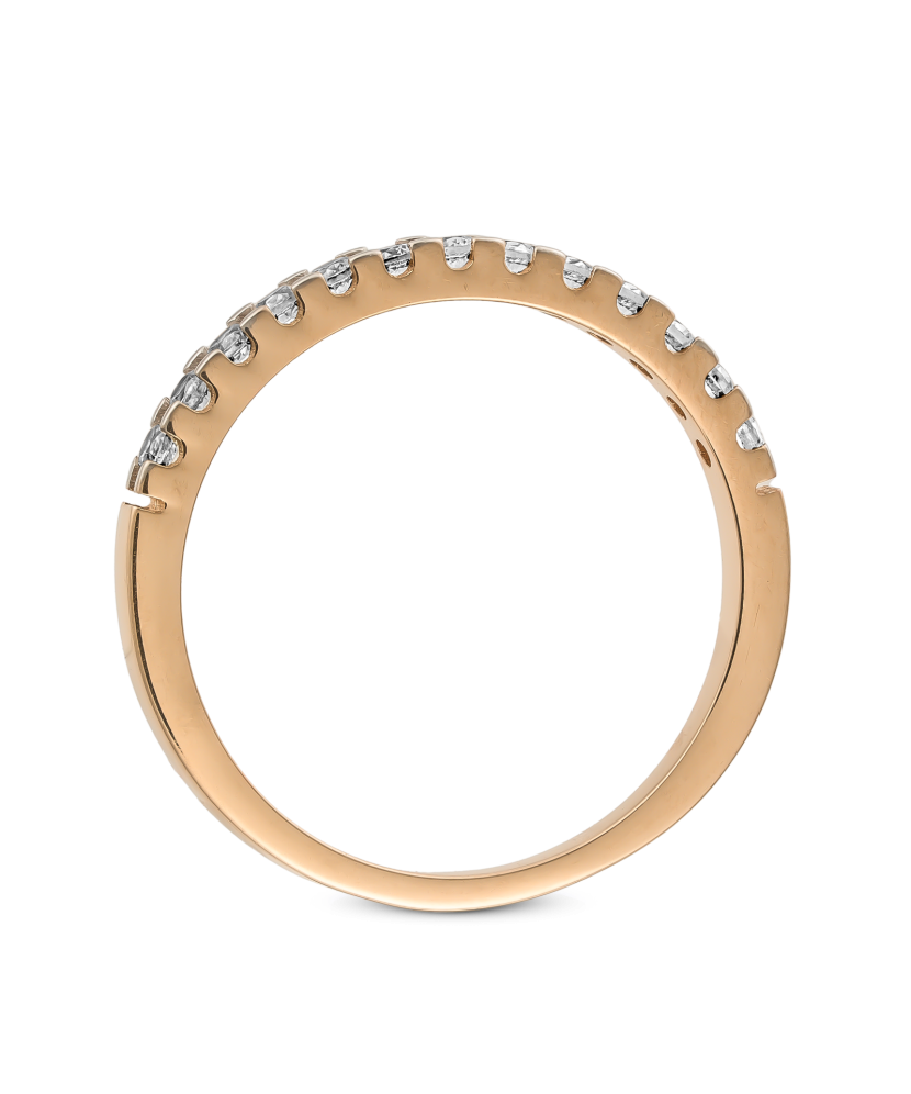 Zelta gredzens ar cirkonijiem