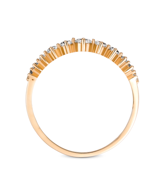 Zelta gredzens ar cirkonijiem