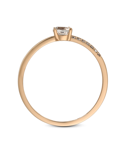 Zelta gredzens ar cirkonijiem