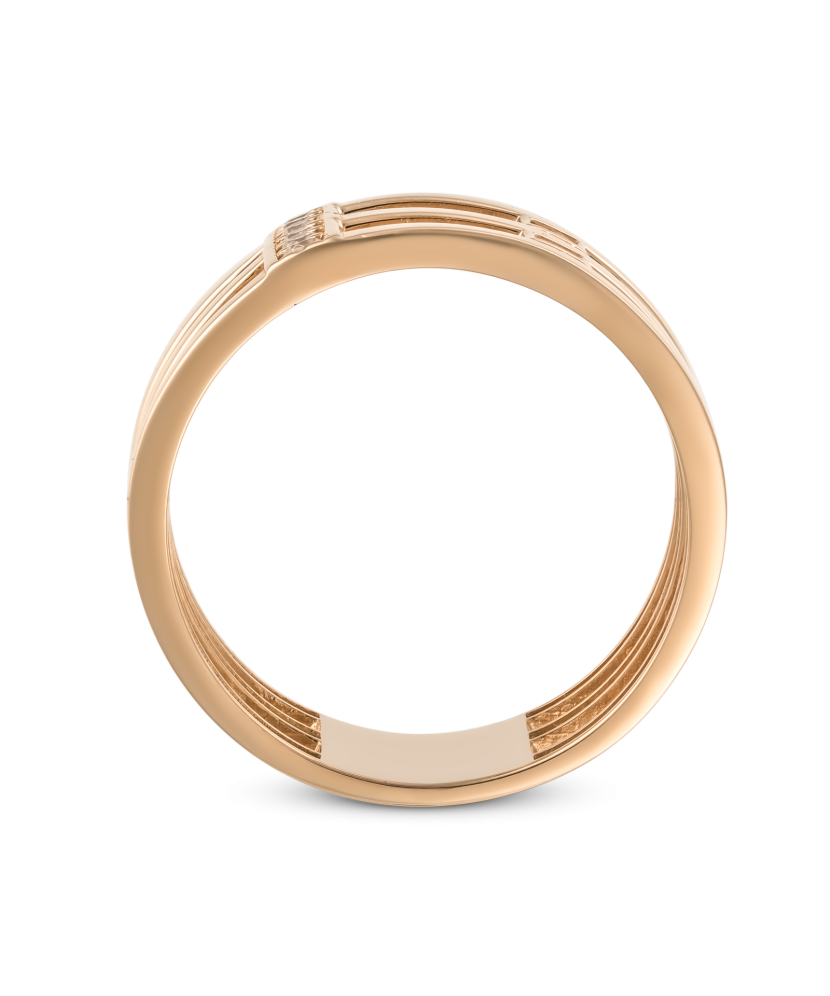 Zelta gredzens ar cirkonijiem