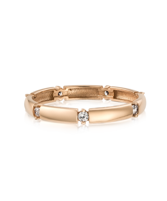 Zelta gredzens ar cirkonijiem