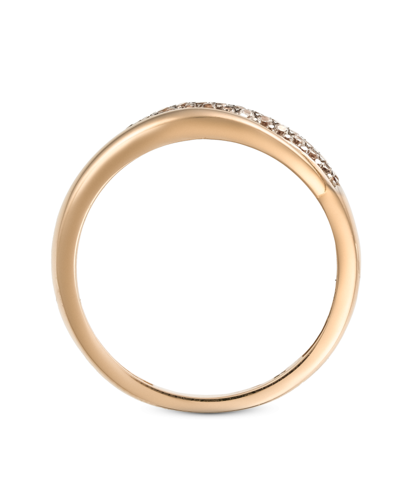 Золотое кольцо с цирконами