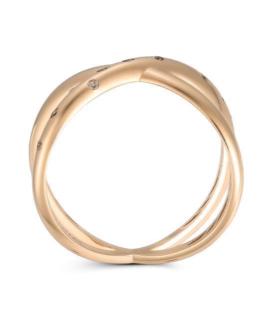 Zelta gredzens ar cirkonijiem