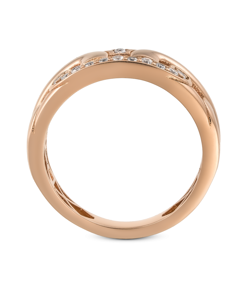 Золотое кольцо с цирконами