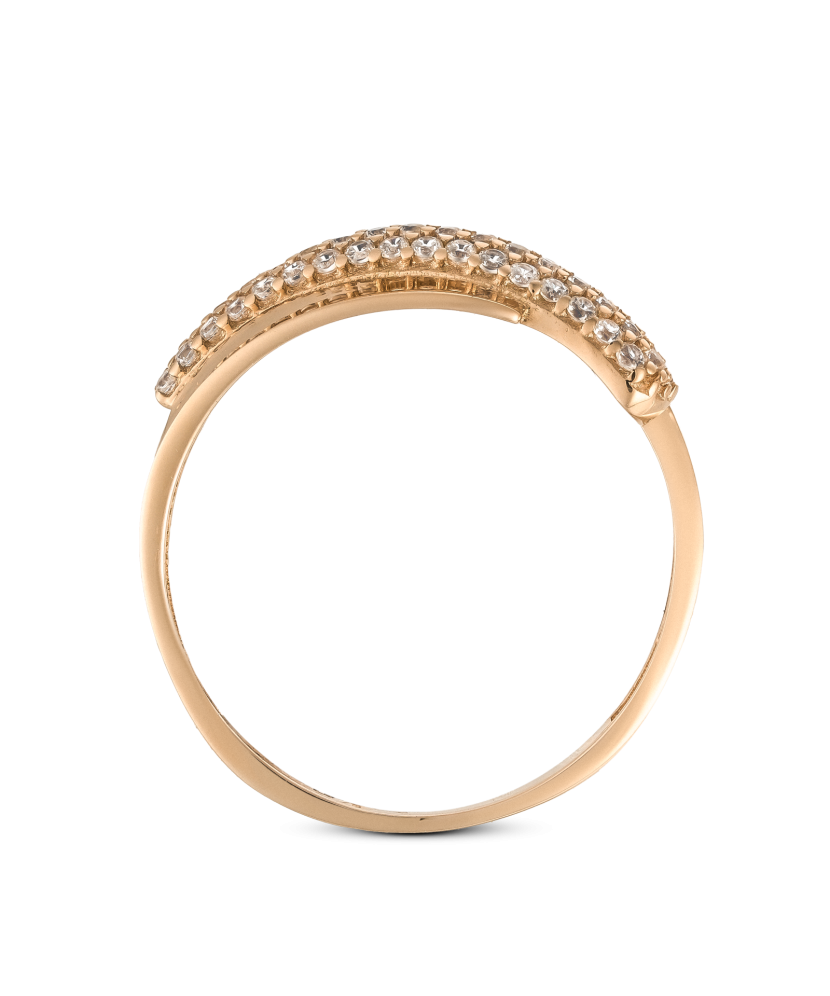 Золотое кольцо с цирконами