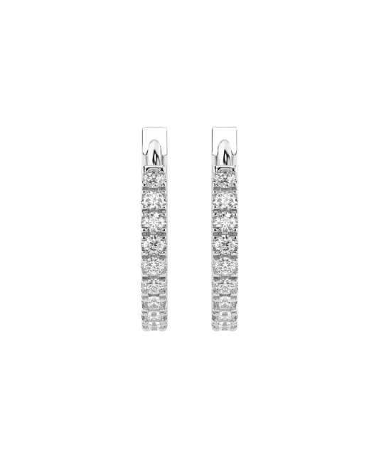 Baltā zelta auskari ar briljantiem