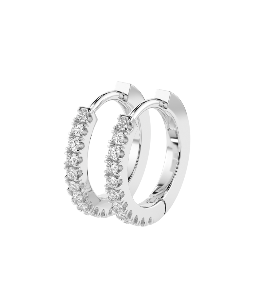 Baltā zelta auskari ar briljantiem