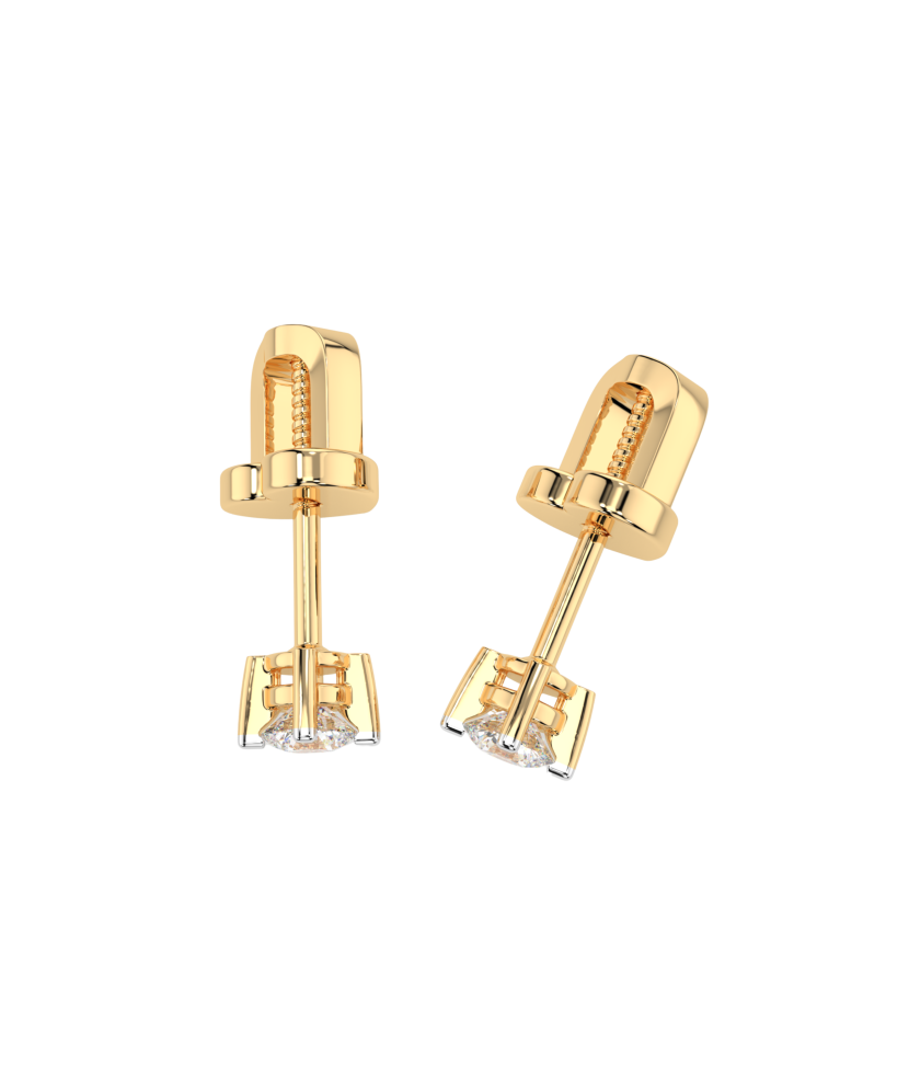 Geltono aukso auskarai su deimantais - Goldinga