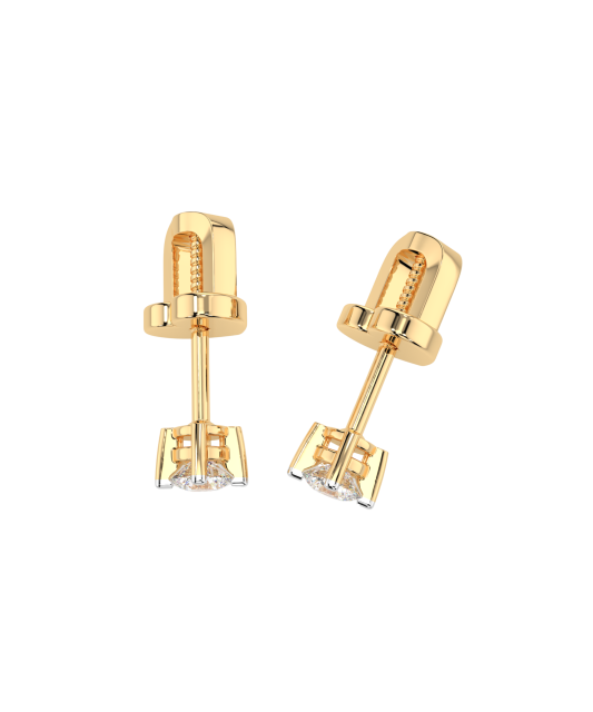 Geltono aukso auskarai su deimantais - Goldinga