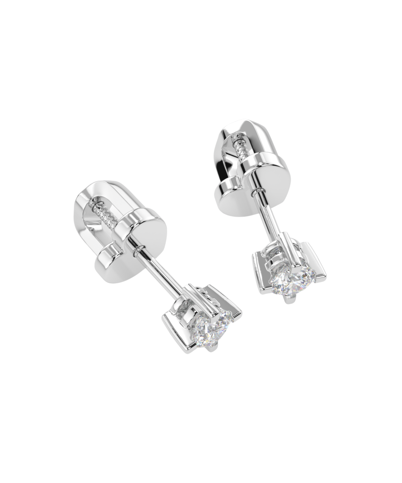 Baltā zelta auskari ar briljantiem