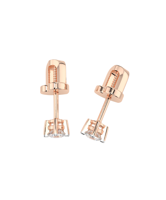 Auksiniai auskarai su deimantais - Goldinga