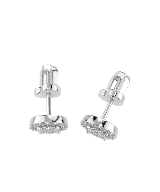 Серьги из белого золота с бриллиантами