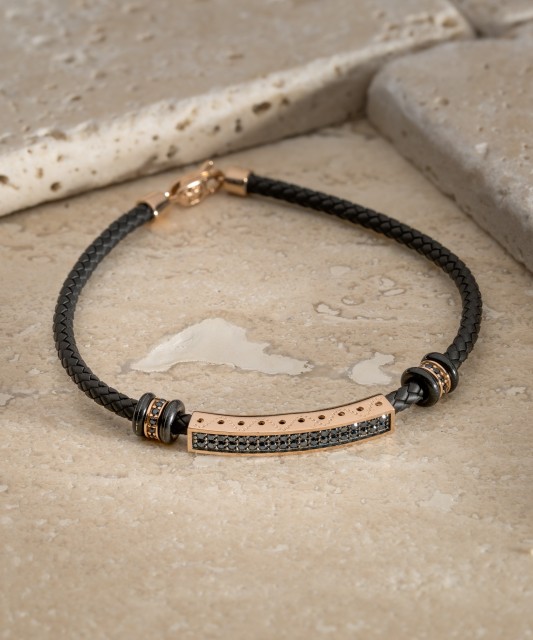 Zelta rokassprādze ar cirkonijiem